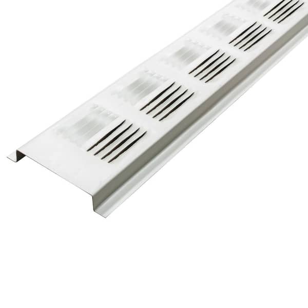 Air Vent 2.6 in. x 97.25 in. Rectangular White UV Resistant Aluminum Soffit Vent (Sold in a carton of 50 only)