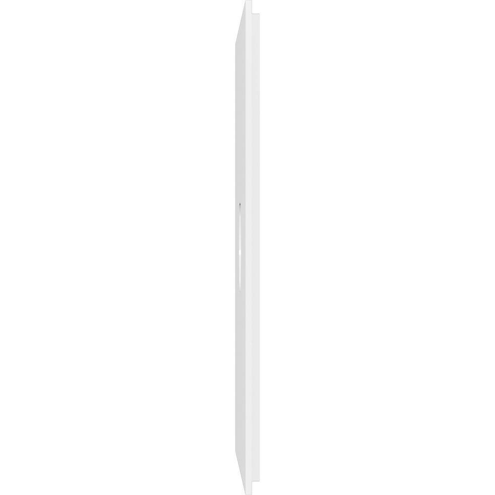 18" White PVC Contemporary Two-Piece Ceiling Medallion