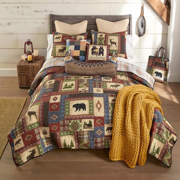 Forest Grove Multicolor 2-Piece Microfiber Twin Quilt Set
