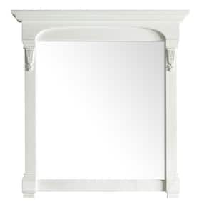 Brookfield 39.5 in. W x 41.34 in. H Framed Rectangle Bathroom Vanity Mirror in Bright White
