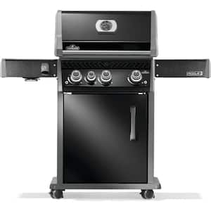 Rogue PRO 425 Propane Gas Grill with Infrared Side Burner, 4-Burners, Black