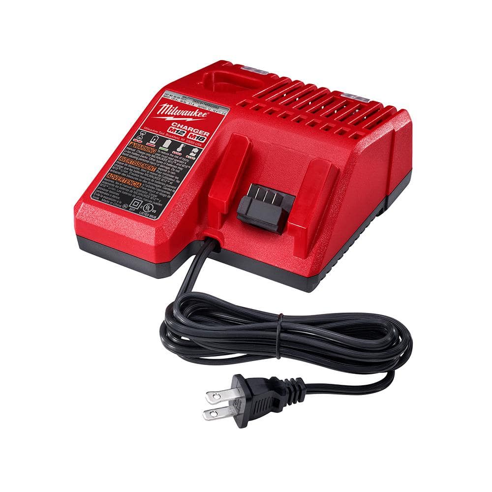 Milwaukee M12 and M18 12-Volt/18-Volt Lithium-Ion Multi-Voltage Battery  Charger 48-59-1812 The Home Depot