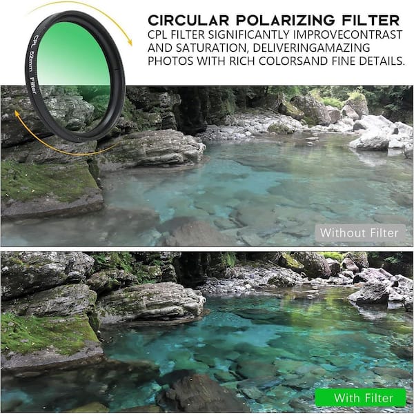 Iphone Nd Filter 52mm Cpl Polarizing Filter 52mm Clip-on CPL Phone