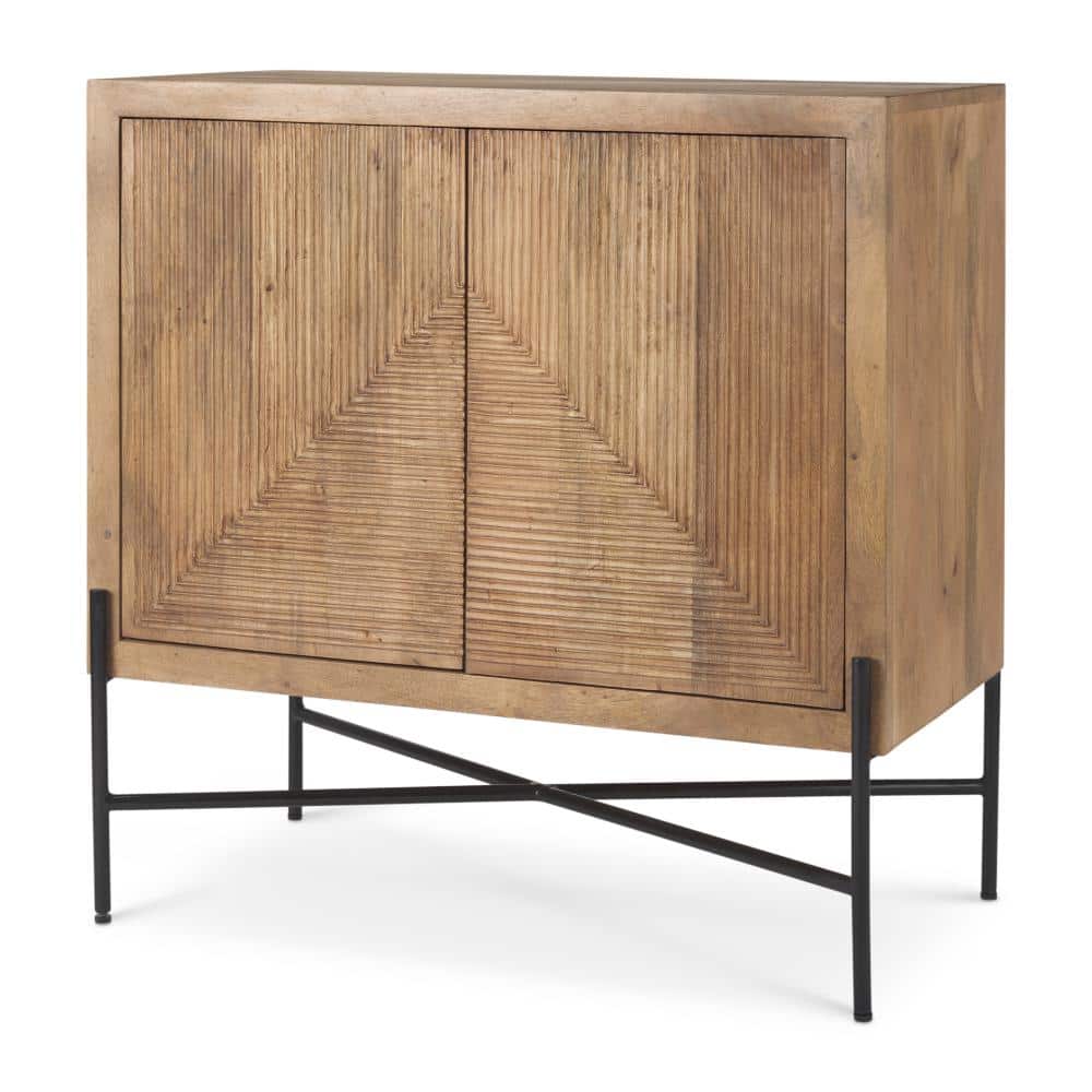 Cairo 36.0L x 19.5W x 36.0H 2 Door Wood and Metal Cabinet price history on PriceWatchPro
