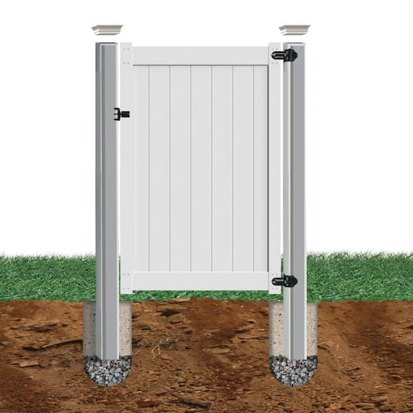 Linden 5 in. x 5 in. x 9 ft. Silver Metal Fence Post Insert