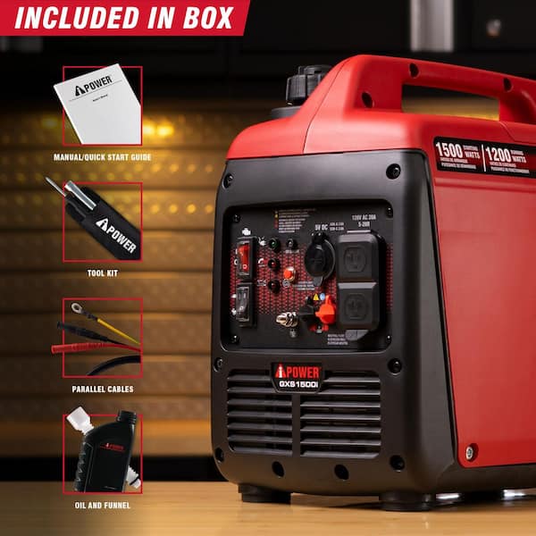 A-iPower 1500-Watt Recoil Start Gasoline Powered Ultra-Light