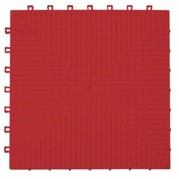 Proslat ProTile 12 in. x 12 in. Red PE Garage and Utility Floor Tile (60 sq. ft. / case)