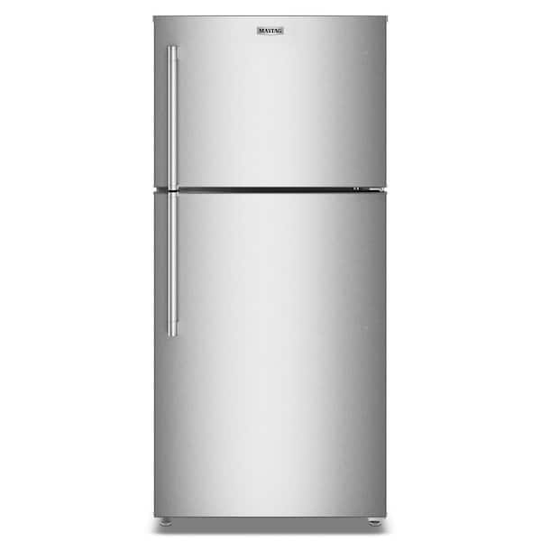 30 in. 19 cu. ft. Freestanding Top Freezer Refrigerator in Fingerprint-Resistant Stainless Finish with Garage Mode