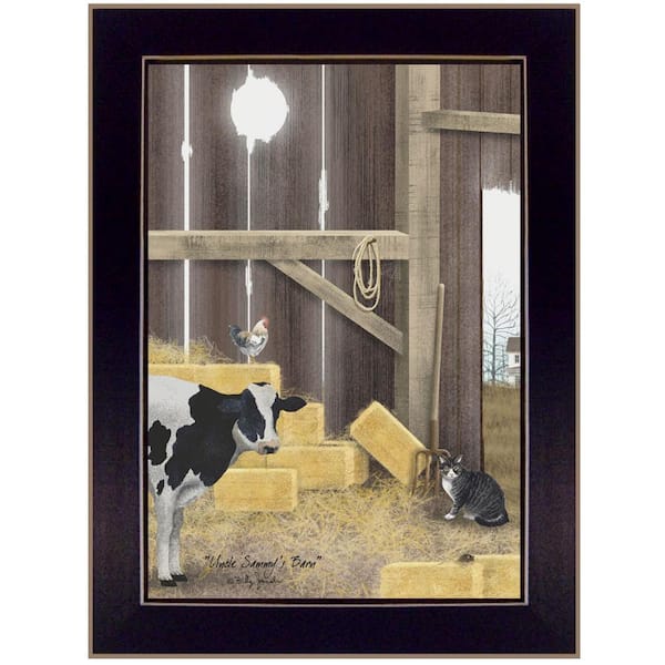 HomeRoots Charlie Uncle Sammys Barn 1-Piece Framed Wall Art 18 in. x 14 in.