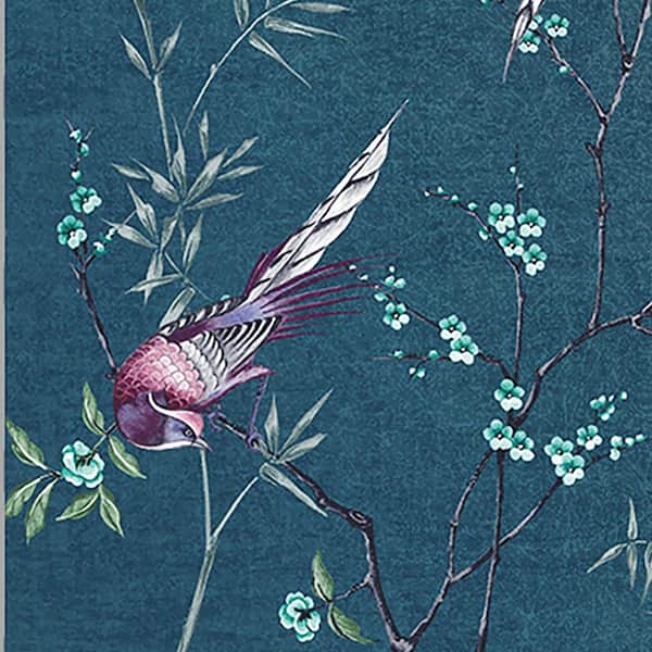 Graham ＆ Brown Glasshouse Birds Tropical Removable Paste The Wall Wallpaper  (Midnight) 内装