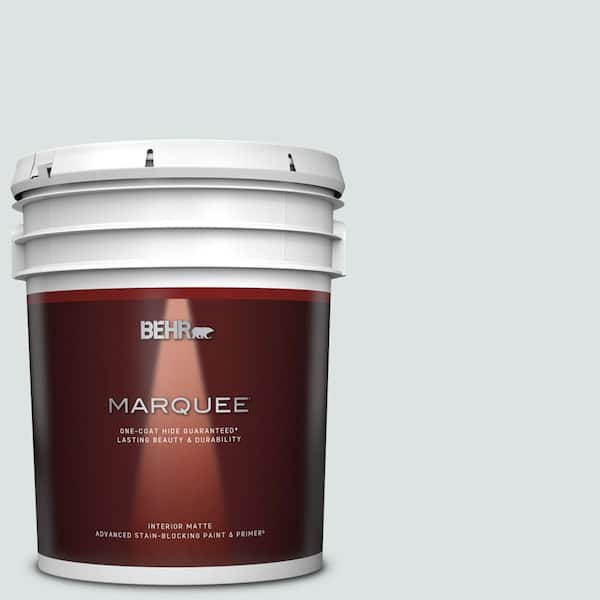 BEHR MARQUEE 5 gal. #MQ3-27 Etched Glass One-Coat Hide Matte Interior Paint & Primer