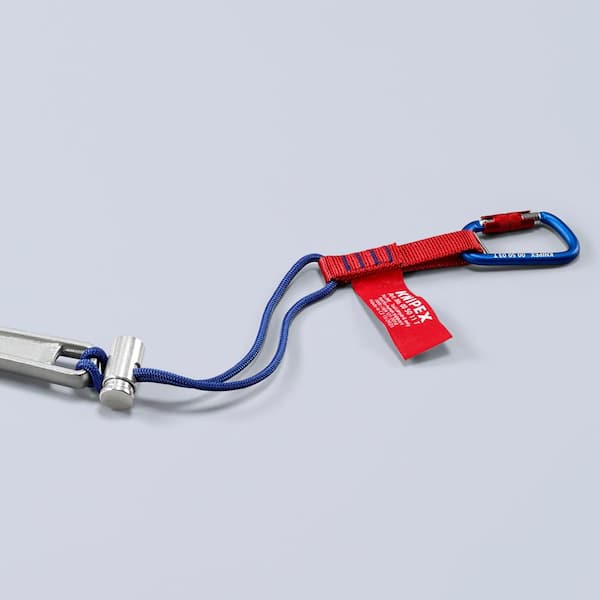 Knipex - Tool Tethering Adaptor Straps with Captive Eye Carabiner (005006TBKA) KNIPEX 18 in. Tool Tethering Adaptor Straps with Captive Eye