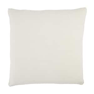 Ismay Ivory/Blush 24 in. x 24 in. Polyester Fill Throw Pillow