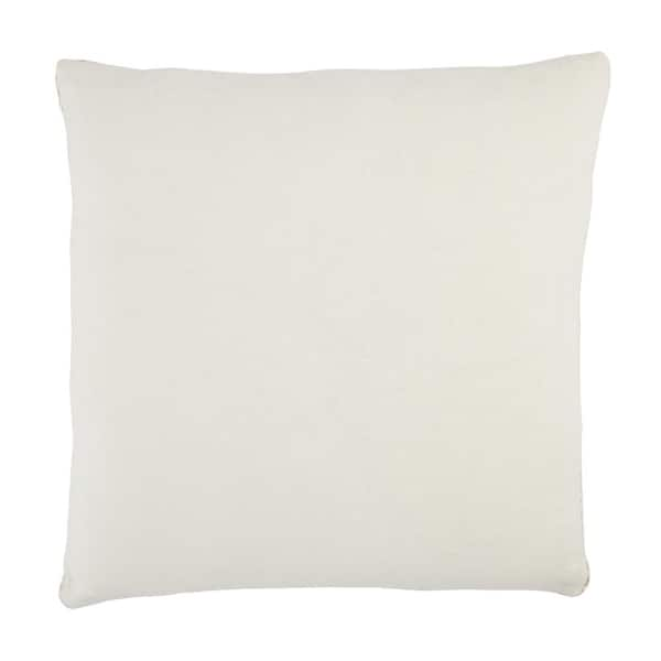 Vito White Polyester 18x18 Square Decorative Throw Pillow