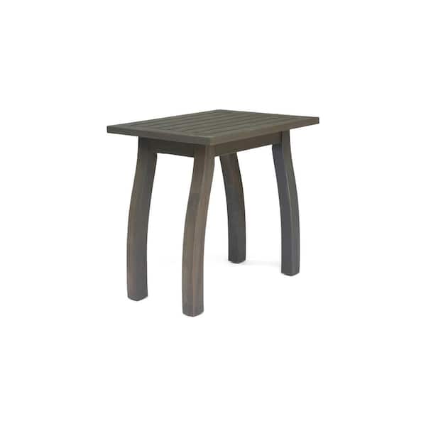 Noble House Lance Gray Wood Outdoor Accent Table