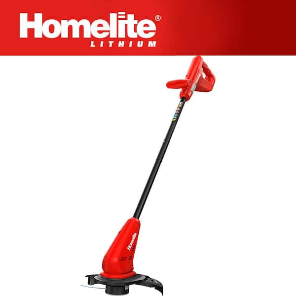 Homelite 12V Lithium 10 in. Cordless String Trimmer/Edger with Internal 2.5 Ah Battery and Charger