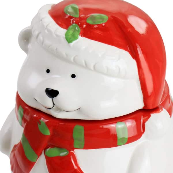 GIBSON HOME Snowman Hug 8.5 in. Durastone Cookie Jar 985117463M - The Home  Depot