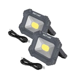 2000 Lumens Rechargeable Utility Light with Magnet (2-Pack)