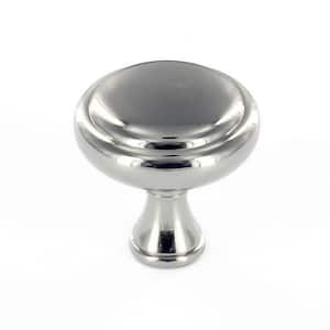 Candiac Collection 1-1/4 in. (32 mm) Polished Nickel Traditional Cabinet Knob