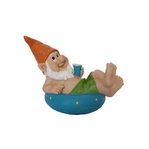 6 in. Gnome with Floaty Garden Statue