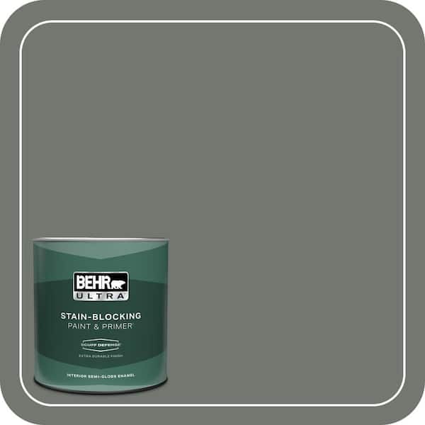 BEHR ULTRA 1 qt. #T17-13 In the Woods Extra Durable Semi-Gloss Enamel Interior Paint & Primer