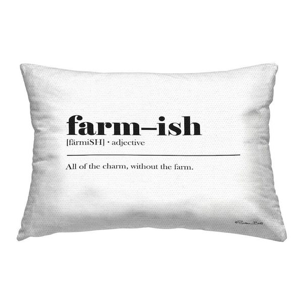 Stupell Industries Farm-ish Charming Definition Outdoor Printed Throw Pillow by Susan Ball