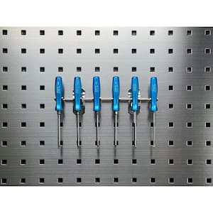 Multi-Prong Tool Holder Stainless Steel LocBoard Hooks (1-Pack)