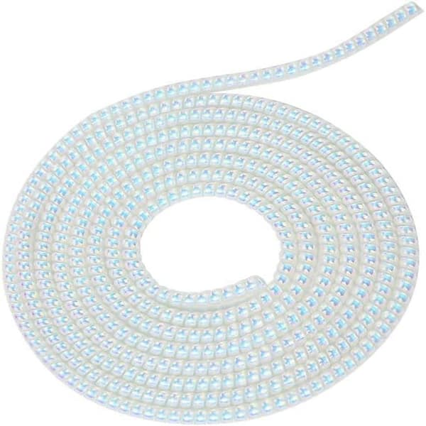 Spiral Cable Protector Sleeve 1.5m (4.92ft) White – Cord Organizer for Phone Chargers, USB Cables & Headphones