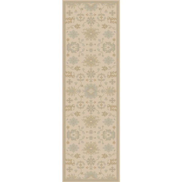 Livabliss Gilgamesh Beige 3 ft. x 8 ft. Indoor Runner Rug