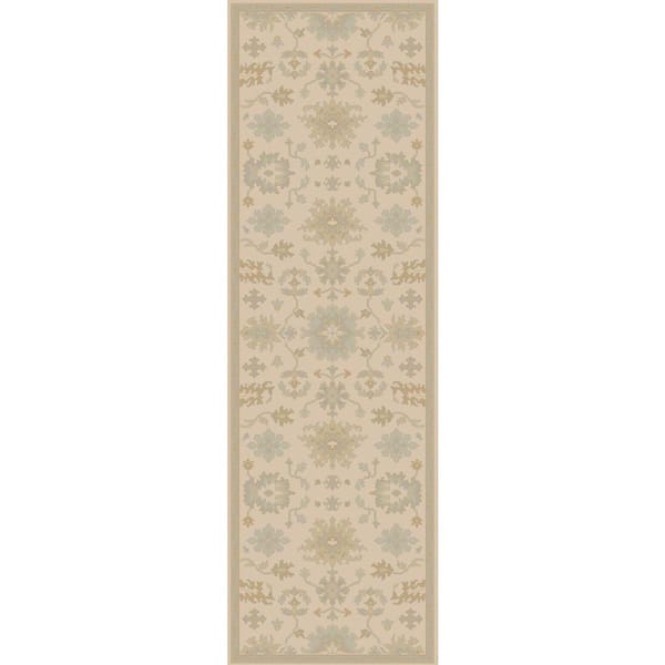 Livabliss Gilgamesh Beige 3 ft. x 8 ft. Indoor Runner Rug