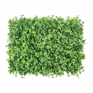 16 in. x 24 in. Artificial Schefflera Ivy Mixed Leaf Greenery Wall Panel Hedge Mat Backdrop Privacy Screen (Set of 4)