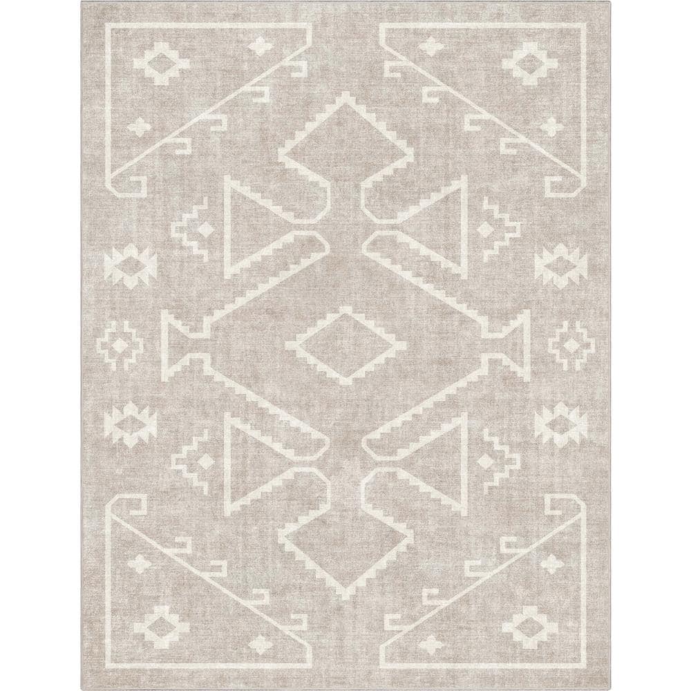 Beige 9 ft. 10 in. x 13 ft. Apollo Bottineau Distressed Southwestern Area Rug price history on PriceWatchPro