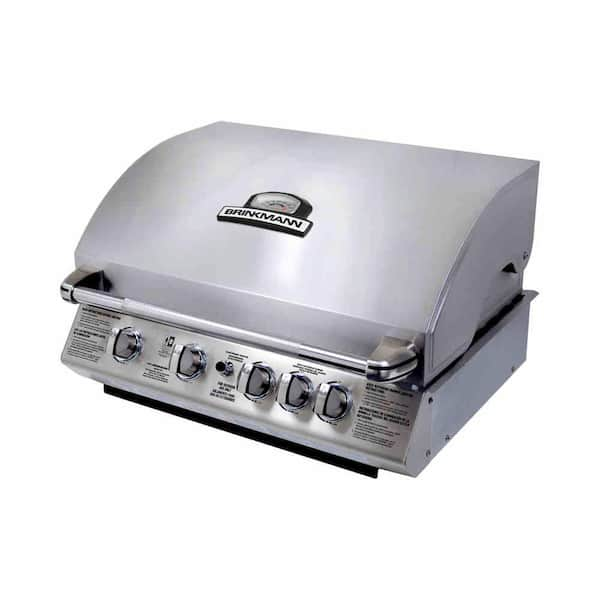 Brinkmann 4-Burner Built-In Stainless Steel Dual Fuel Gas Grill