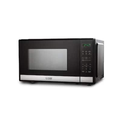 Premium LEVELLA 0.7 cu. ft. Counter Top Microwave Oven in Stainless Steel  PM70710 - The Home Depot