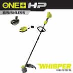 ONE+ HP 18V Brushless Whisper Series 15 in. Cordless Battery String Trimmer with 6.0 Ah Battery and Charger