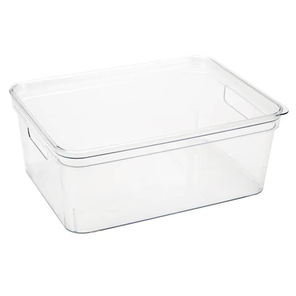 Simplify Plastic Medium Vinto Storage Box with Lid in Ivory