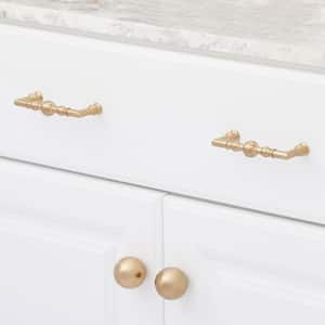 Firenze Collection 3 3/4 in. (96 mm) Champagne Bronze Traditional Round Cabinet Bar Pull