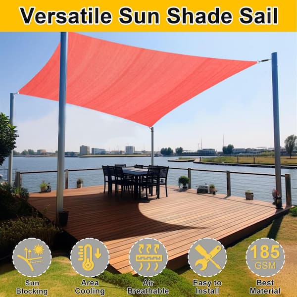 12 ft. x 12 ft. Square Sun Shade Sail - UV Block Canopy for Patio, Garden, Deck, Backyard, and Outdoor Activities