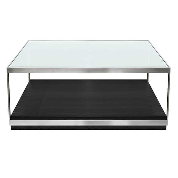 Armen Living Manchester Black Coffee Table