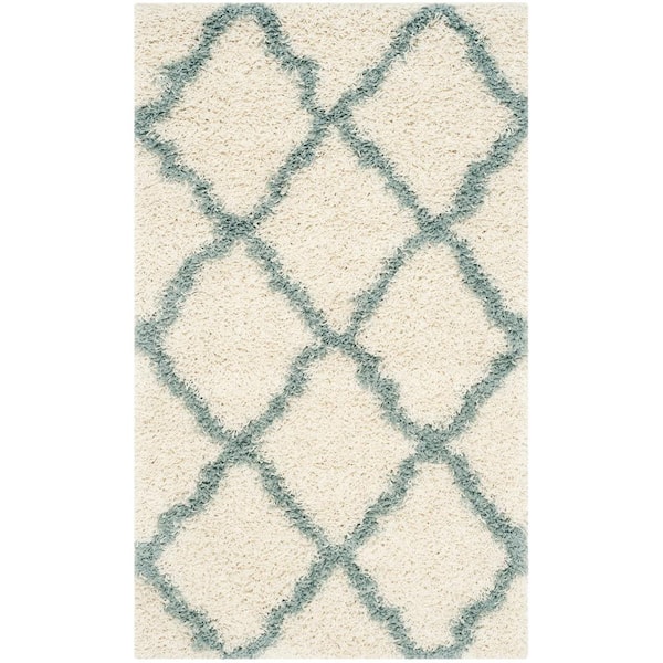 Townsend 3 ft. x 5 ft. Ivory/Seafoam Geometric Area Rug