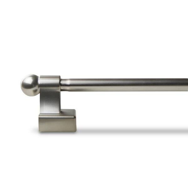 Rod Desyne 17 In 30 Single Curtain Satin Nickel Mag 15 The Home Depot 30 In Single Curtain Rod Satin, Magnetic Curtain Rod Home Depot