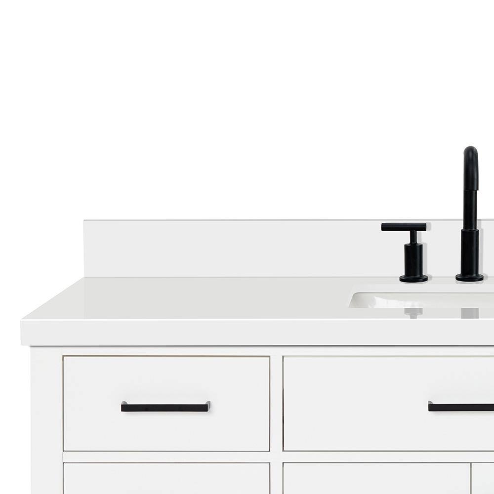 Hepburn 55" White Freestanding Single Basin Vanity Set