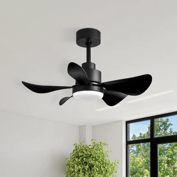 28 in. Indoor Ceiling Fans with Lights and Remote/APP Control with 5 Reversible Blades 3 Colors Dimmable