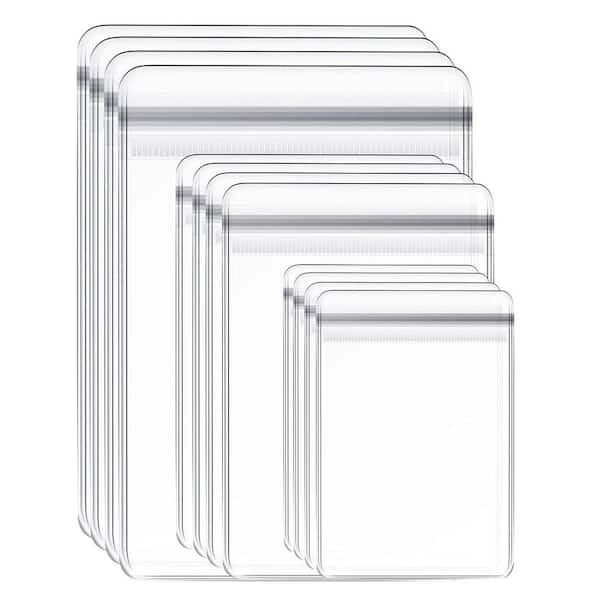 Unbranded Clear PVC Jewelry Bags Transparent Storage Pouch Anti-Tarnish Zip Lock for Rings Earrings 3 Sizes 120 Pieces