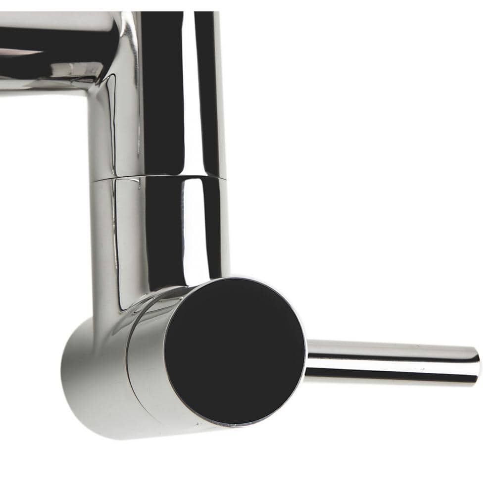 Polished Stainless Steel Wall Mount Pot Filler Faucet