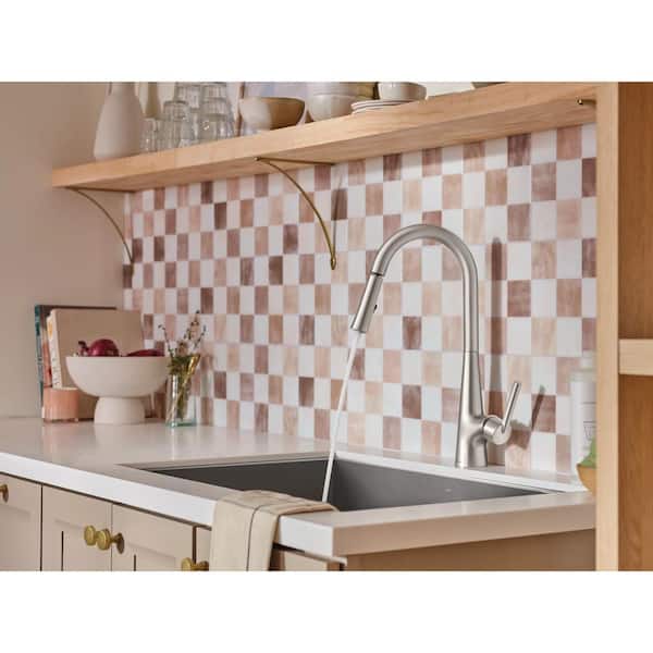 Moen Ronan Spot Resist Stainless Pulldown Kitchen Faucet With SwivelControl Wand & Power Clean Tech – 87918SRS