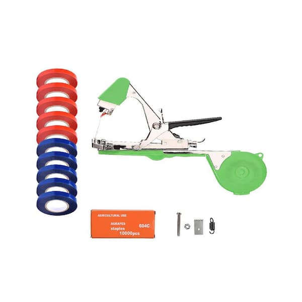 Unbranded Garden Plant Tying Machine Ideal for Gardeners and Farmers, Includes Spare Parts, Tapes, and Staples