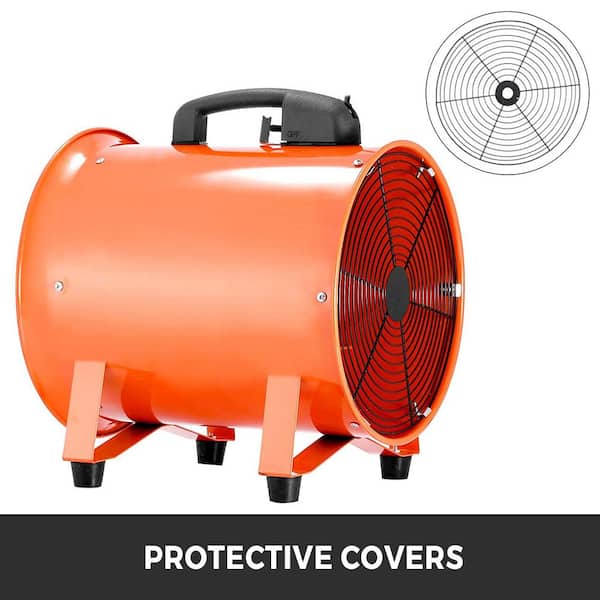 VEVOR Utility Blower Fan 12 in. Portable High Velocity Ventilation Fan 0.7  HP 2295 CFM for Exhausting at Home Job Work Shop 12YCGYGFJ00000001V1 - The  Home Depot