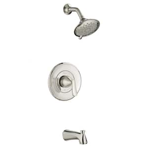 Chatfield Single-Handle 3-Spray Tub and Shower Faucet with 1.8 GPM in Brushed Nickel (Valve Included)