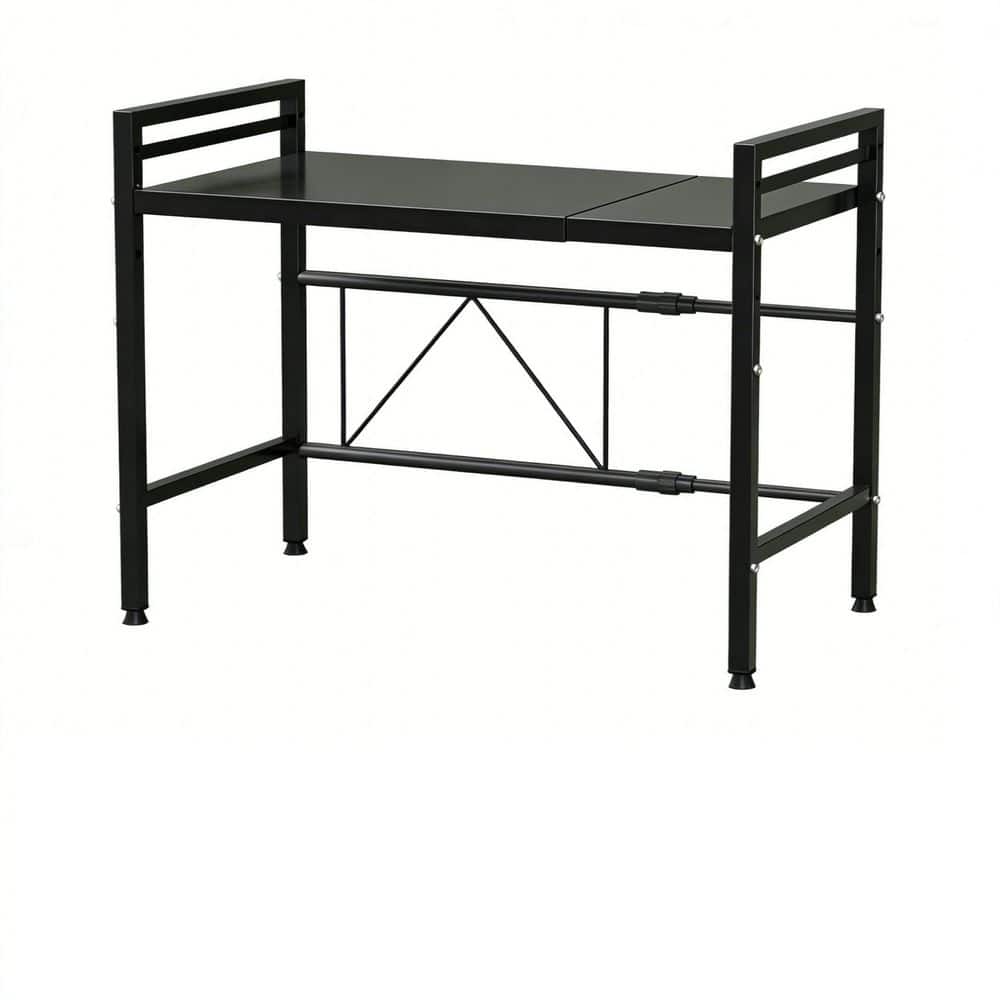 2 Tier Black Metal Kitchen Countertop Organizer Shelves with Paper Towel Holder & Baskets, 55lbs Weight Capacity price history on PriceWatchPro